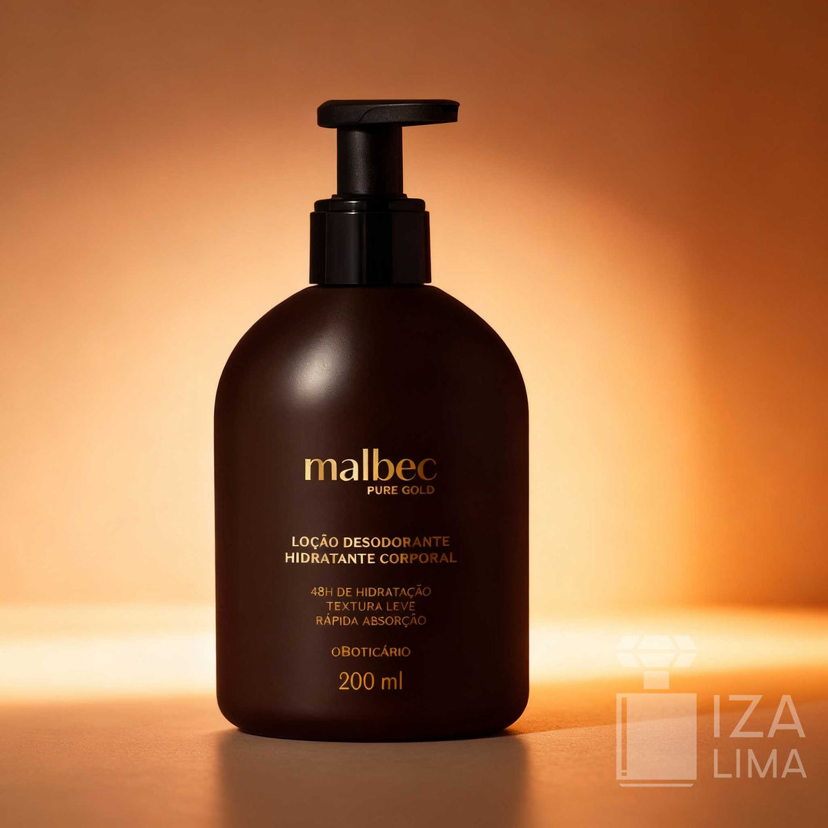 Malbec Pure Gold – Loção Hidratante Desodorante Corporal 200 ml