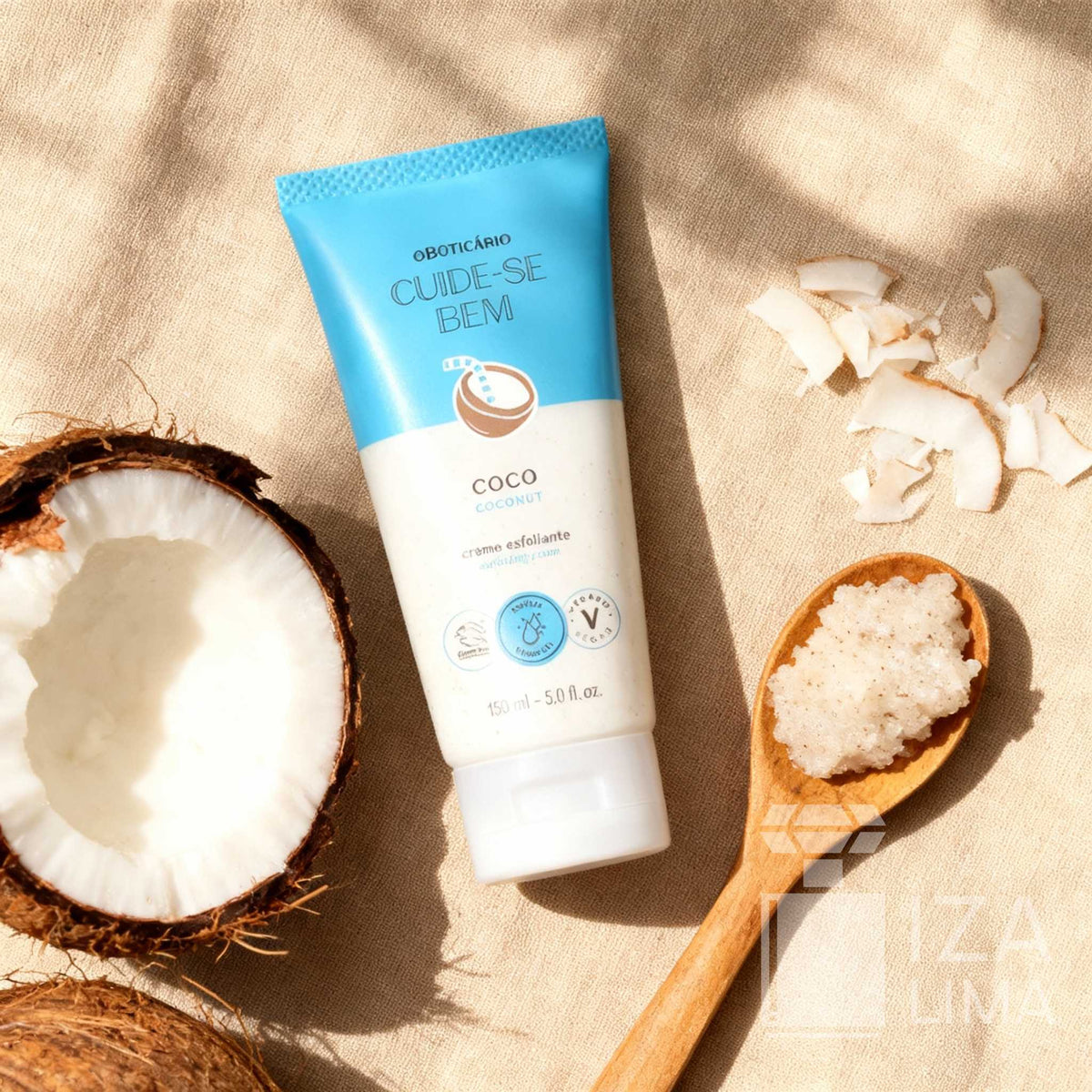 Cuide-se Bem Feira Coco – Crème Exfoliant Corps 150 ml