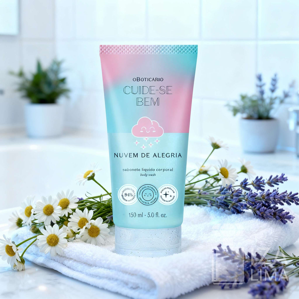 Cuide-se Bem Nuvem de Alegria Sabonete Líquido Corporal, 150ml