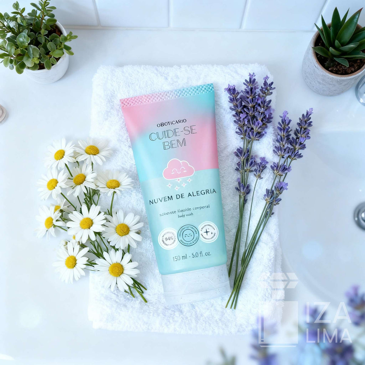 Cuide-se Bem Nuvem de Alegria Sabonete Líquido Corporal, 150ml