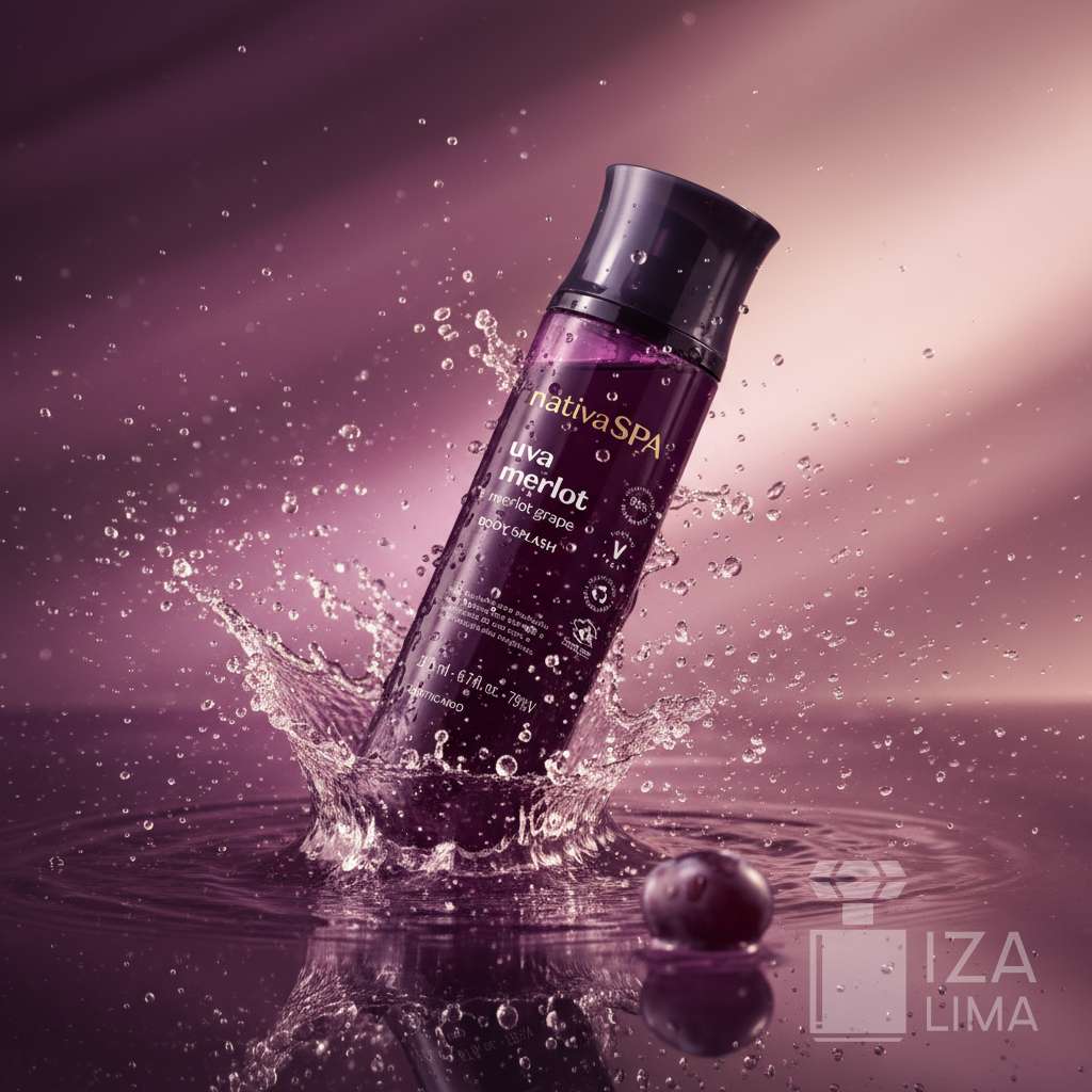 Body Splash Nativa Spa Uva Merlot 200ml – Parfum Irrésistible, Fraîcheur et Bien-être Instantané
