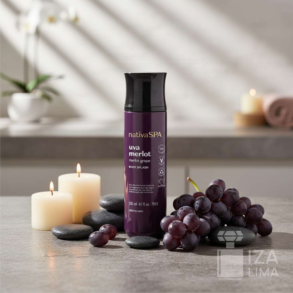 Body Splash Nativa Spa Uva Merlot 200ml – Parfum Irrésistible, Fraîcheur et Bien-être Instantané