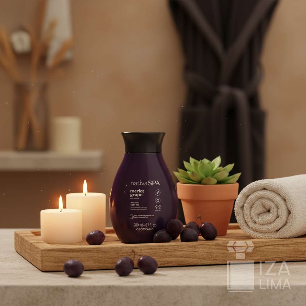 Óleo Bifásico Hidratante Corporal Nativa Spa Uva Merlot 200ml – Hidratação Profunda