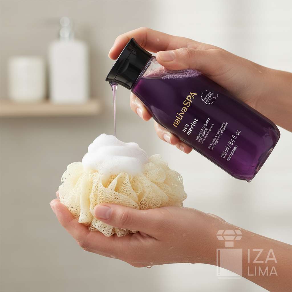 Sabonete Líquido Perfumado Nativa Spa Uva Merlot 250ml – Nettoyage Doux