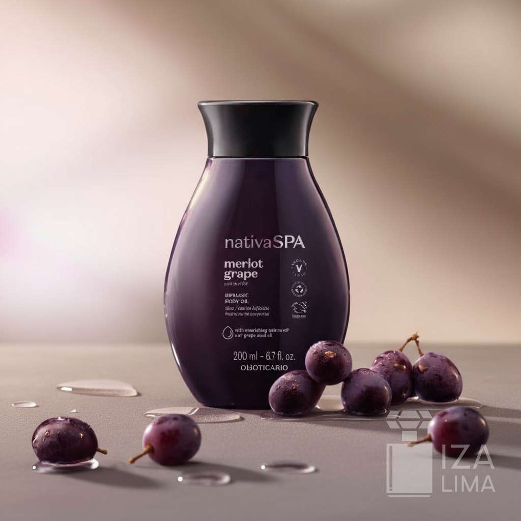 Óleo Bifásico Hidratante Corporal Nativa Spa Uva Merlot 200ml – Hidratação Profunda