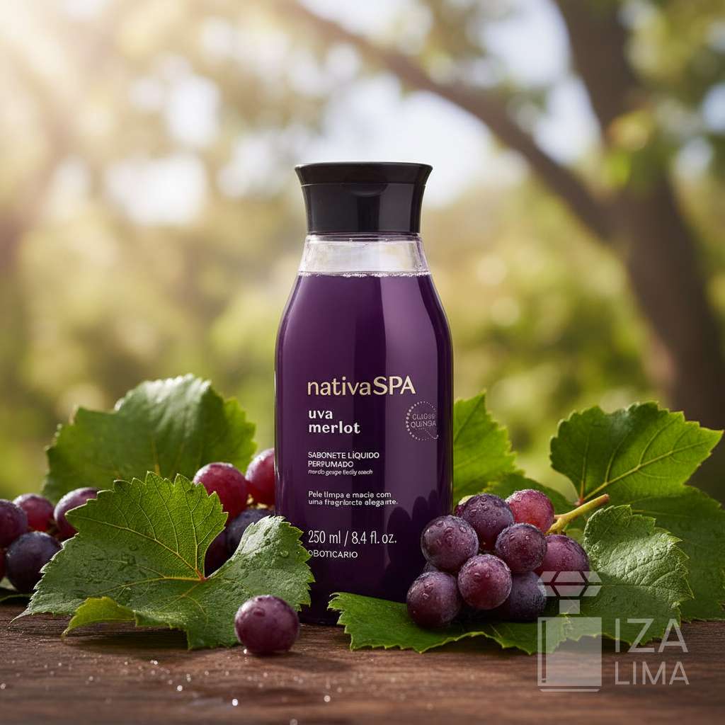 Sabonete Líquido Perfumado Nativa Spa Uva Merlot 250ml – Nettoyage Doux