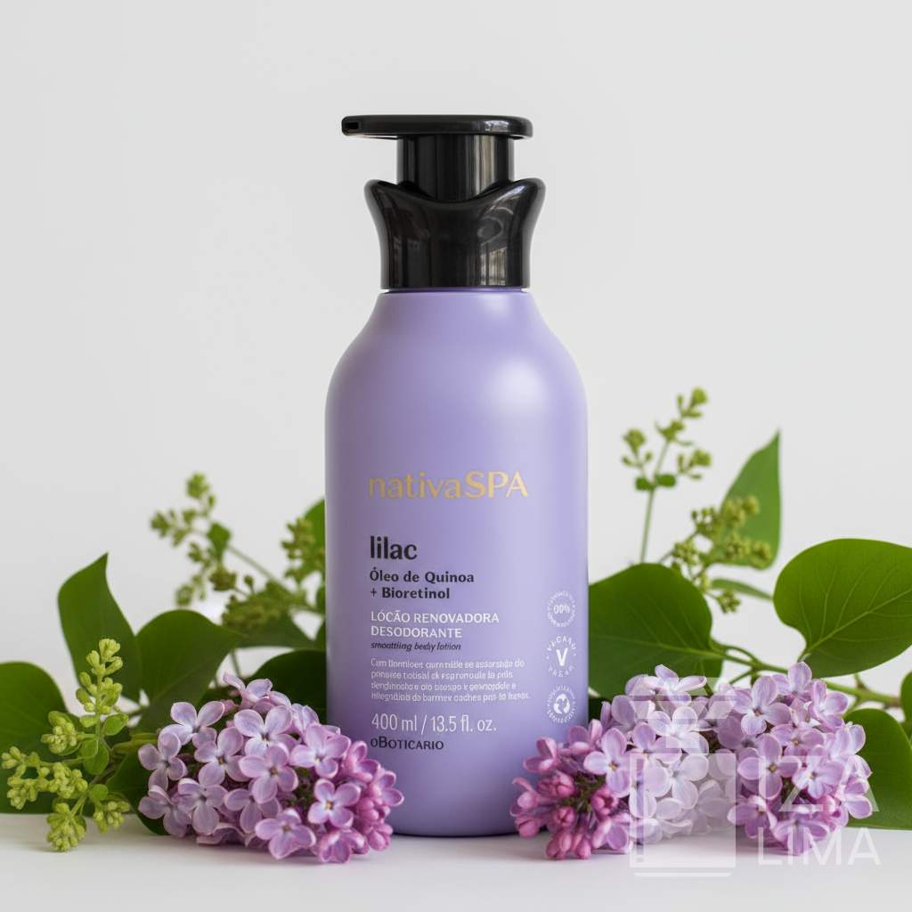 Loção Renovadora Desodorante Hidratante Corporal Nativa SPA Lilac 400ml