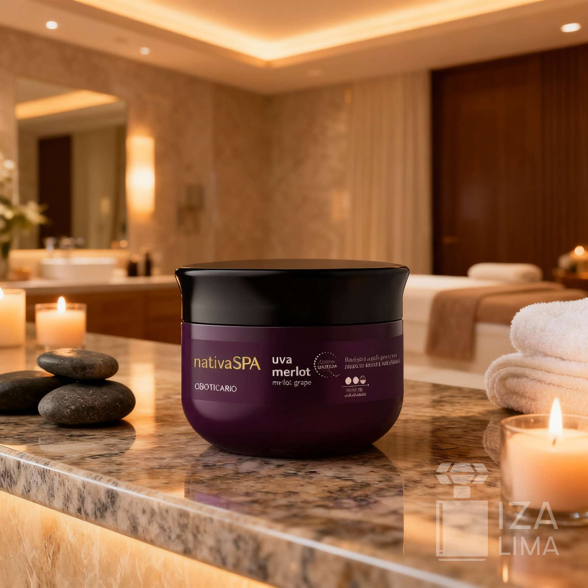 Esfoliante Corporal Nativa Spa Uva Merlot 180g – Exfoliation Douce, Hydratation et Fermeté pour la Peau