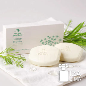 Natura Sabonete Erva Doce 3x90g – savon végétal crémeux 