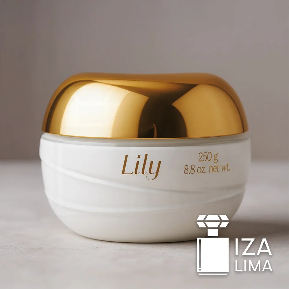 Crème Acétinée Hydratante Déodorante Corporel Lily 250g - Parfum Floral et Hydratation Prolongée