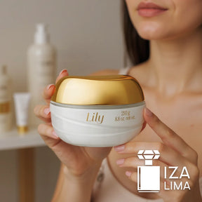 Crème Acétinée Hydratante Déodorante Corporel Lily 250g - Parfum Floral et Hydratation Prolongée