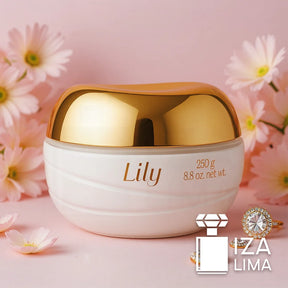 Crème Acétinée Hydratante Déodorante Corporel Lily 250g - Parfum Floral et Hydratation Prolongée