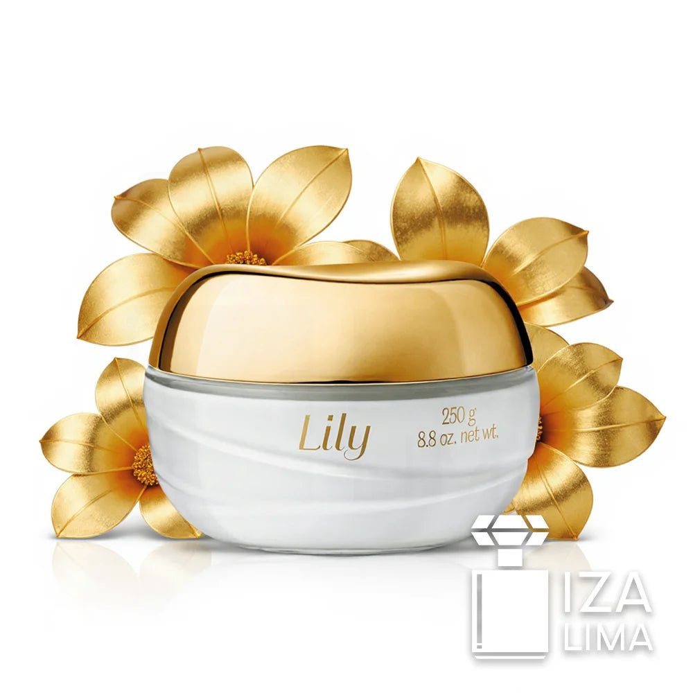 Crème Acétinée Hydratante Déodorante Corporel Lily 250g - Parfum Floral et Hydratation Prolongée