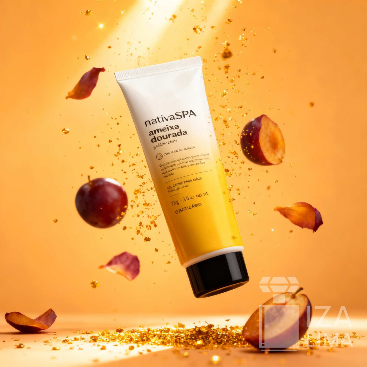🌟 Nativa Spa Ameixa Dourada – Gel Crème pour les Mains 75 g