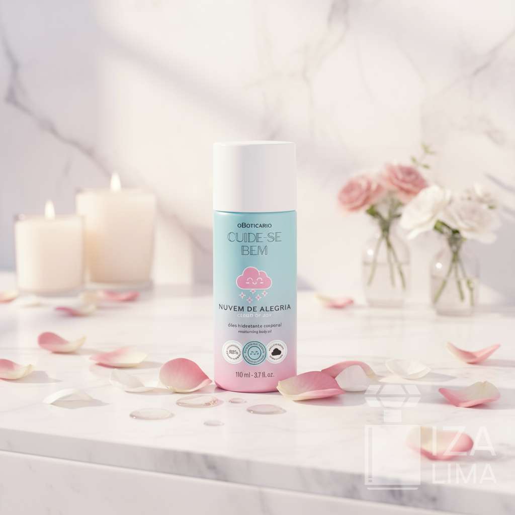 Cuide-se Bem Nuvem de Alegria Óleo Hidratante Corporal, 110ml
