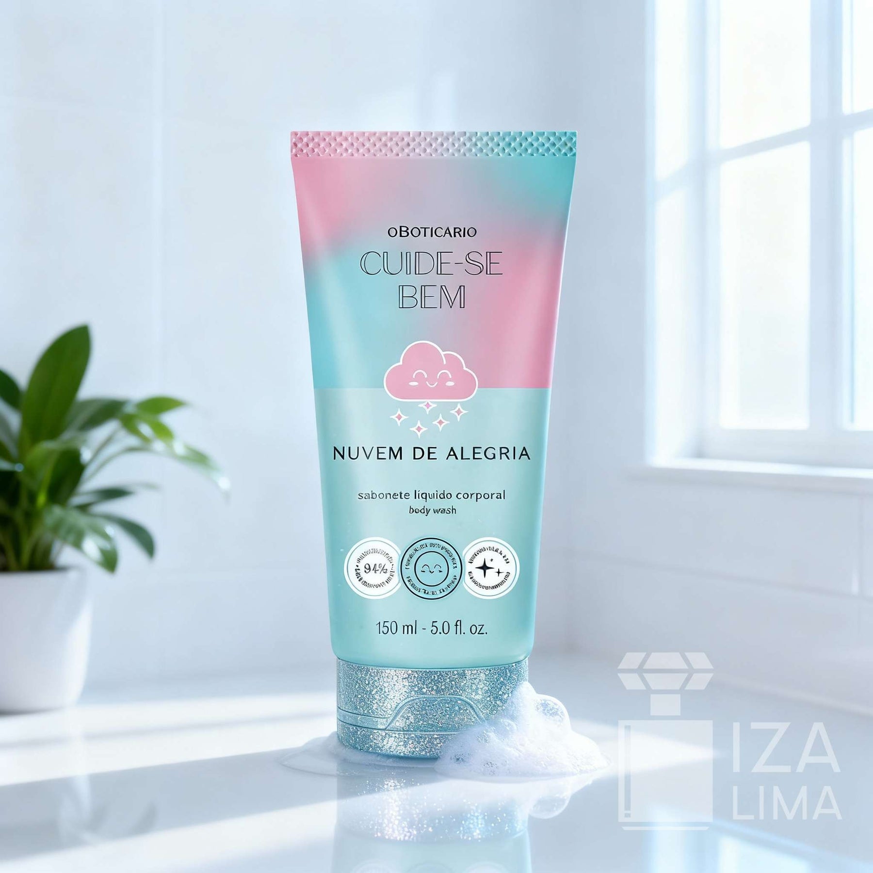 Cuide-se Bem Nuvem de Alegria Sabonete Líquido Corporal, 150ml