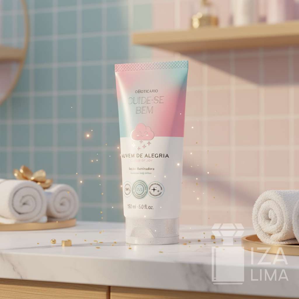 Cuide-se Bem Nuvem de Alegria Loção Hidratante Iluminadora, 150ml