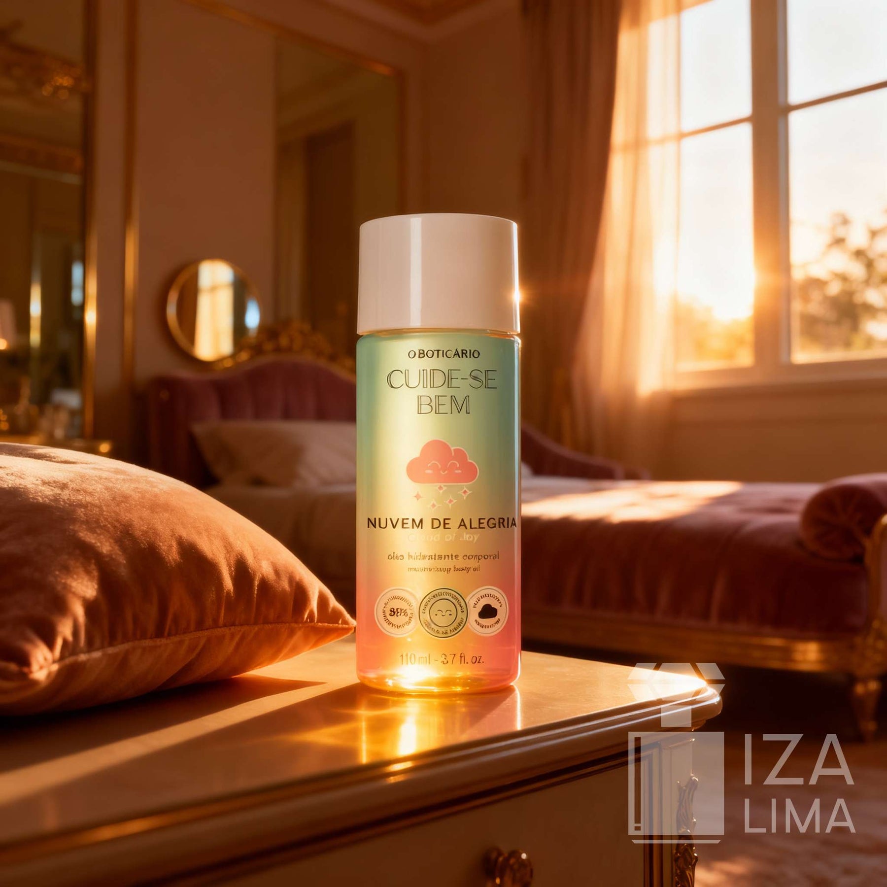 Cuide-se Bem Nuvem de Alegria Óleo Hidratante Corporal, 110ml