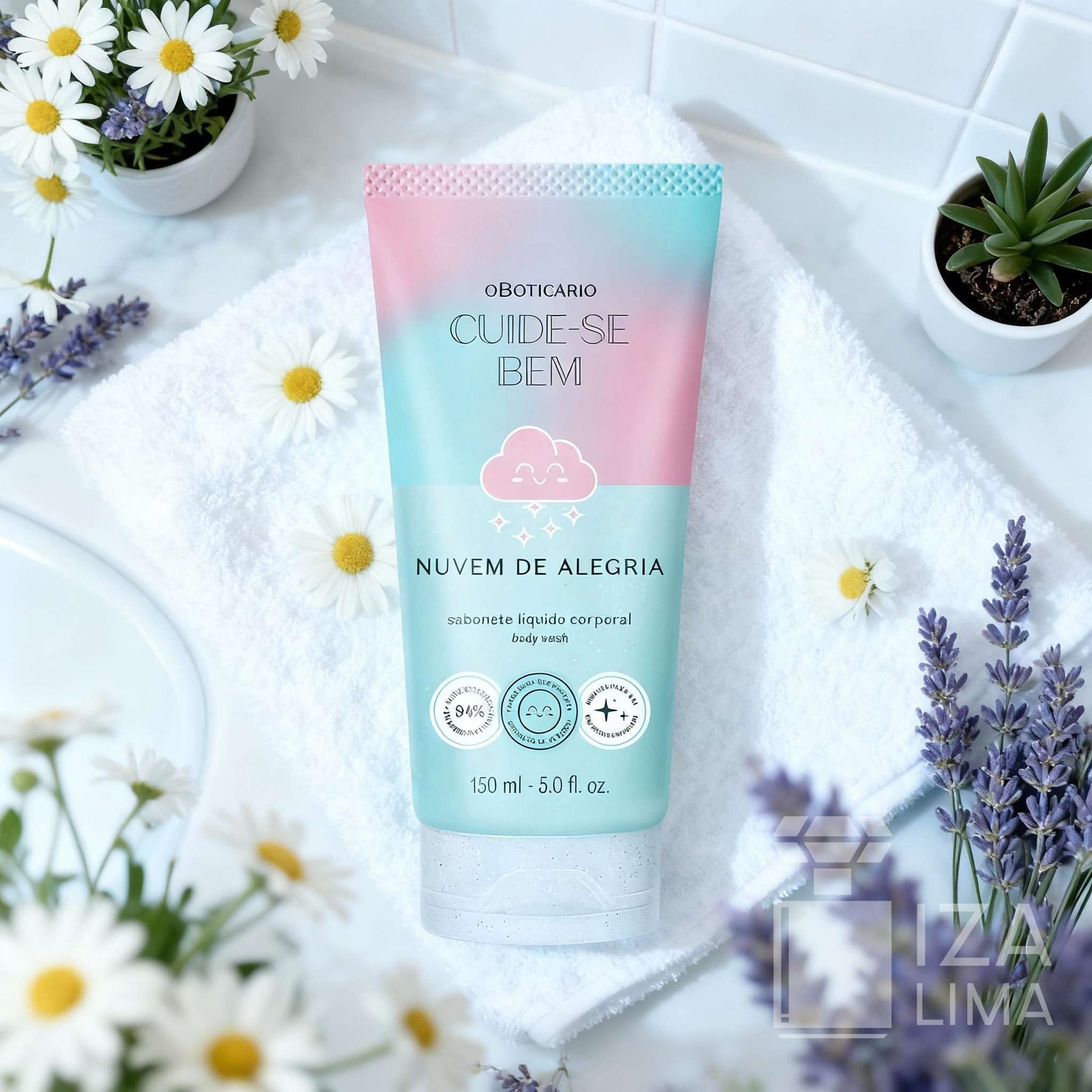 Cuide-se Bem Nuvem de Alegria Sabonete Líquido Corporal, 150ml