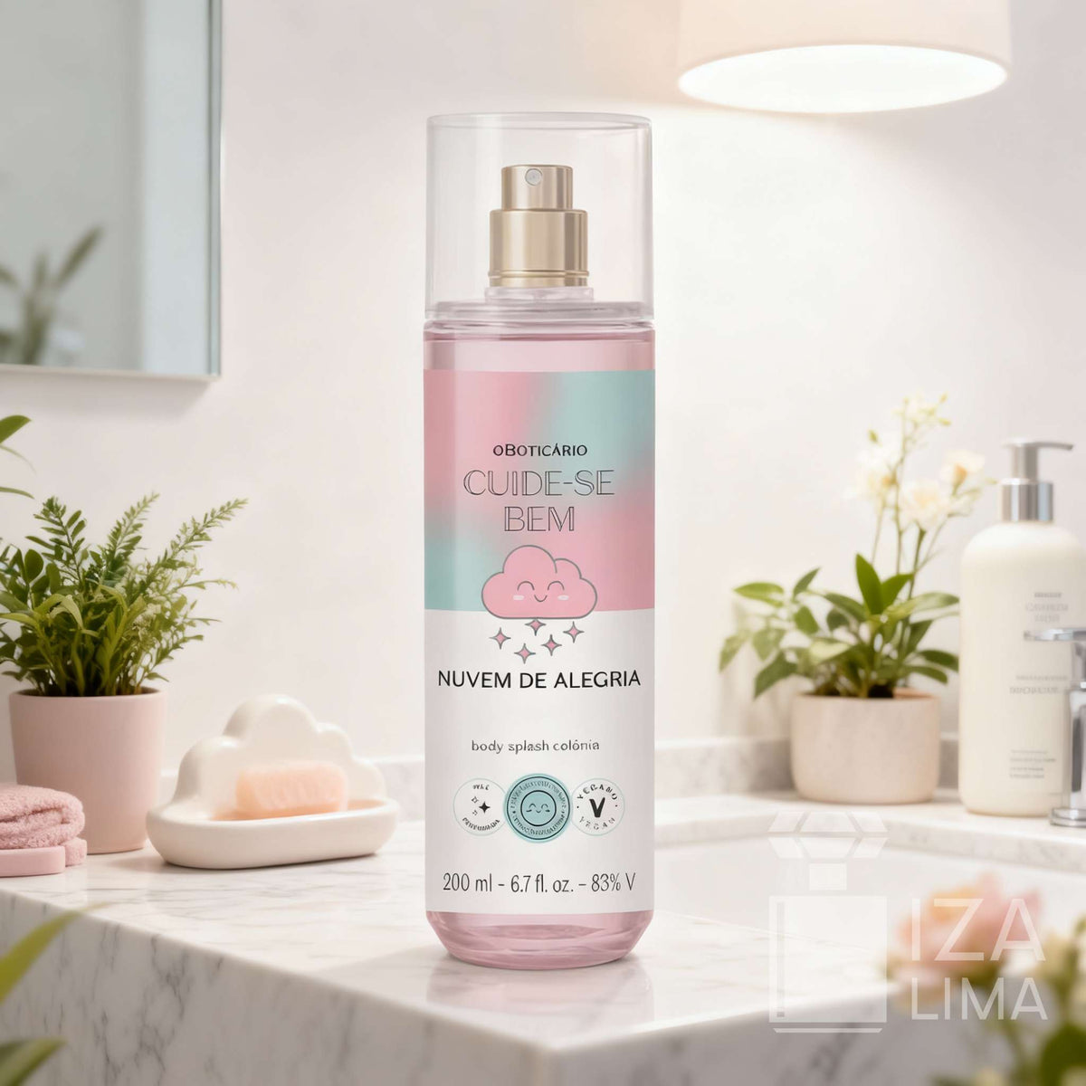 Cuide-se Bem Nuvem de Alegria Body Splash, 200ml