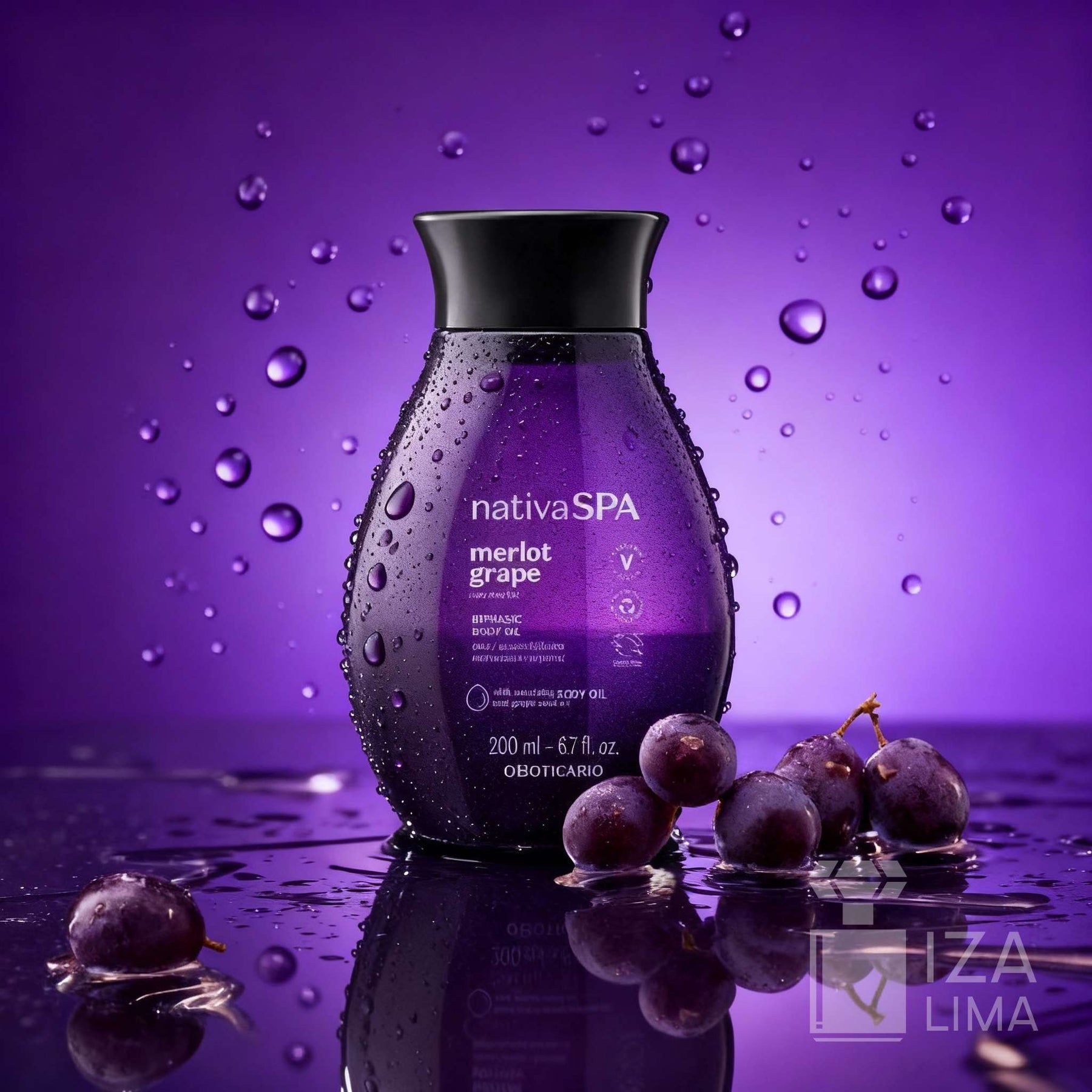 Óleo Bifásico Hidratante Corporal Nativa Spa Uva Merlot 200ml – Hidratação Profunda