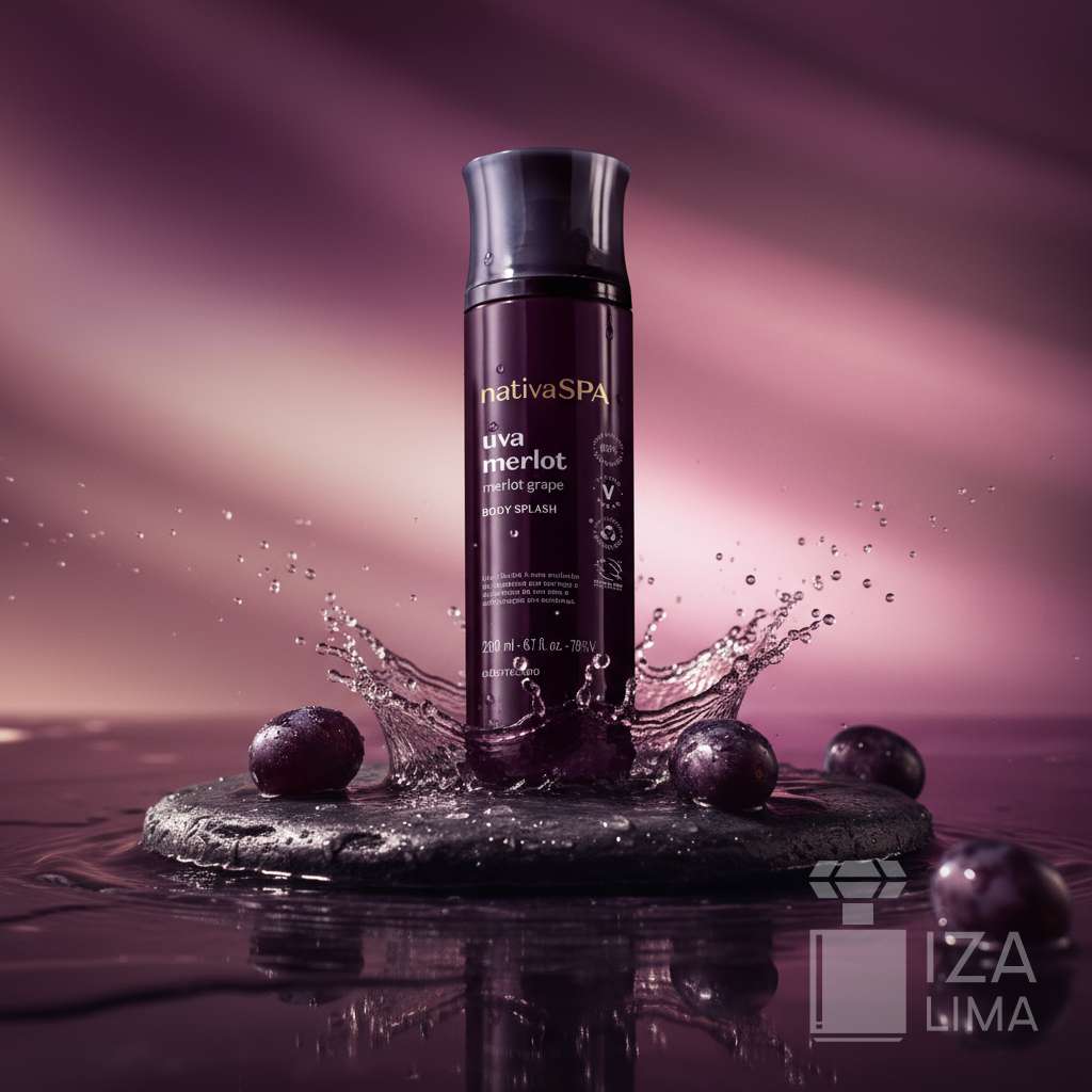 Body Splash Nativa Spa Uva Merlot 200ml – Parfum Irrésistible, Fraîcheur et Bien-être Instantané