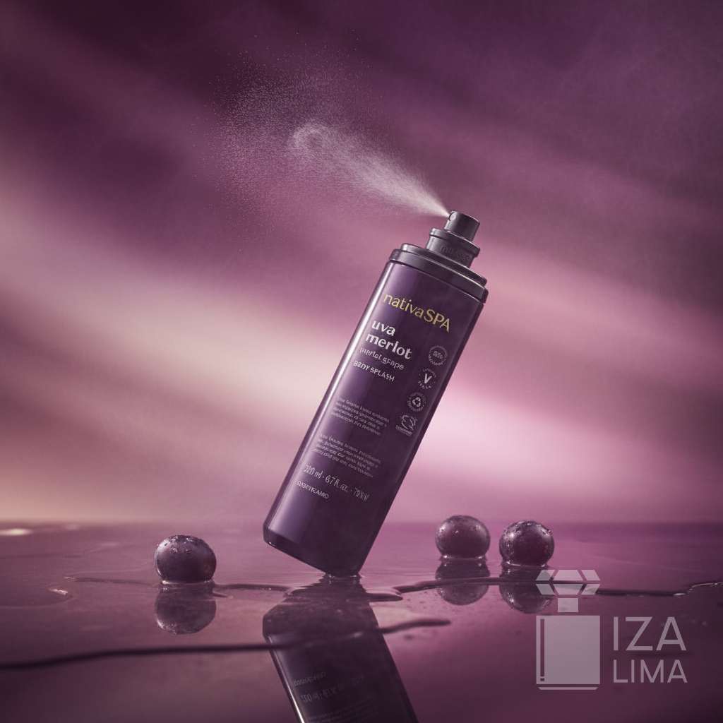 Body Splash Nativa Spa Uva Merlot 200ml – Parfum Irrésistible, Fraîcheur et Bien-être Instantané