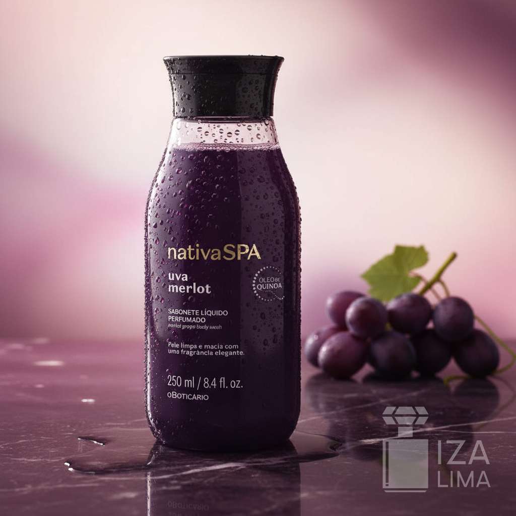 Sabonete Líquido Perfumado Nativa Spa Uva Merlot 250ml – Nettoyage Doux