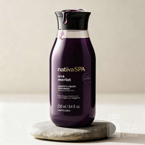 Sabonete Líquido Perfumado Nativa Spa Uva Merlot 250ml – Nettoyage Doux
