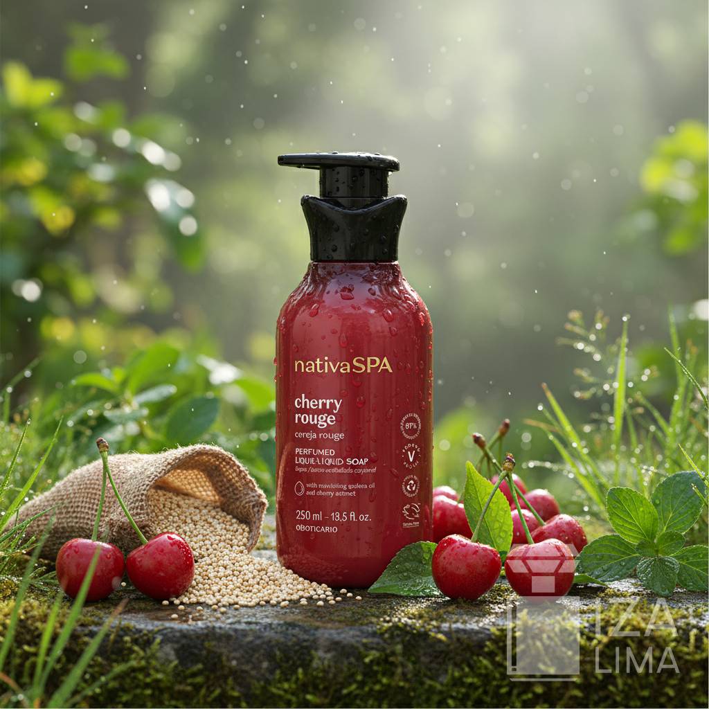 Gel Douche Parfumé Nativa SPA Cerise Rouge 250ml