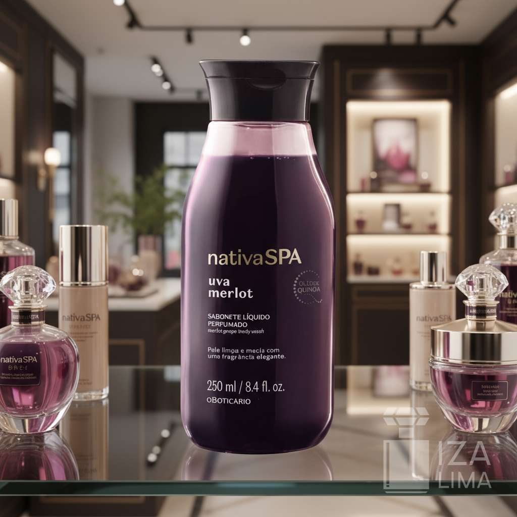 Sabonete Líquido Perfumado Nativa Spa Uva Merlot 250ml – Nettoyage Doux