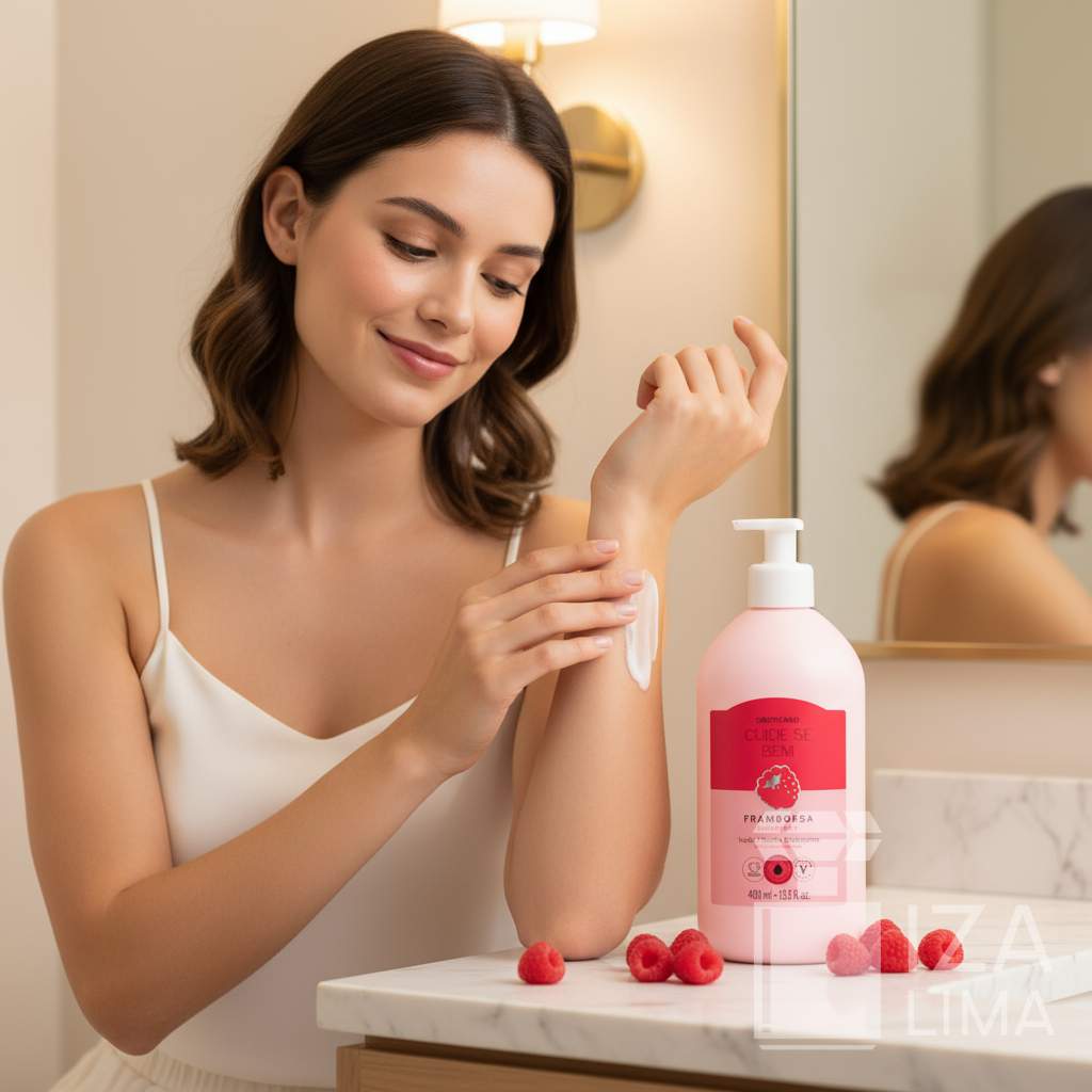 Loção Hydratante Corporal Cuide-se Bem Feira Framboesa 400ml