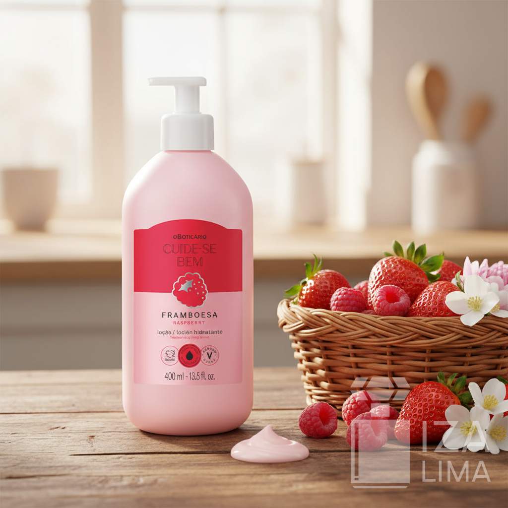 Loção Hydratante Corporal Cuide-se Bem Feira Framboesa 400ml