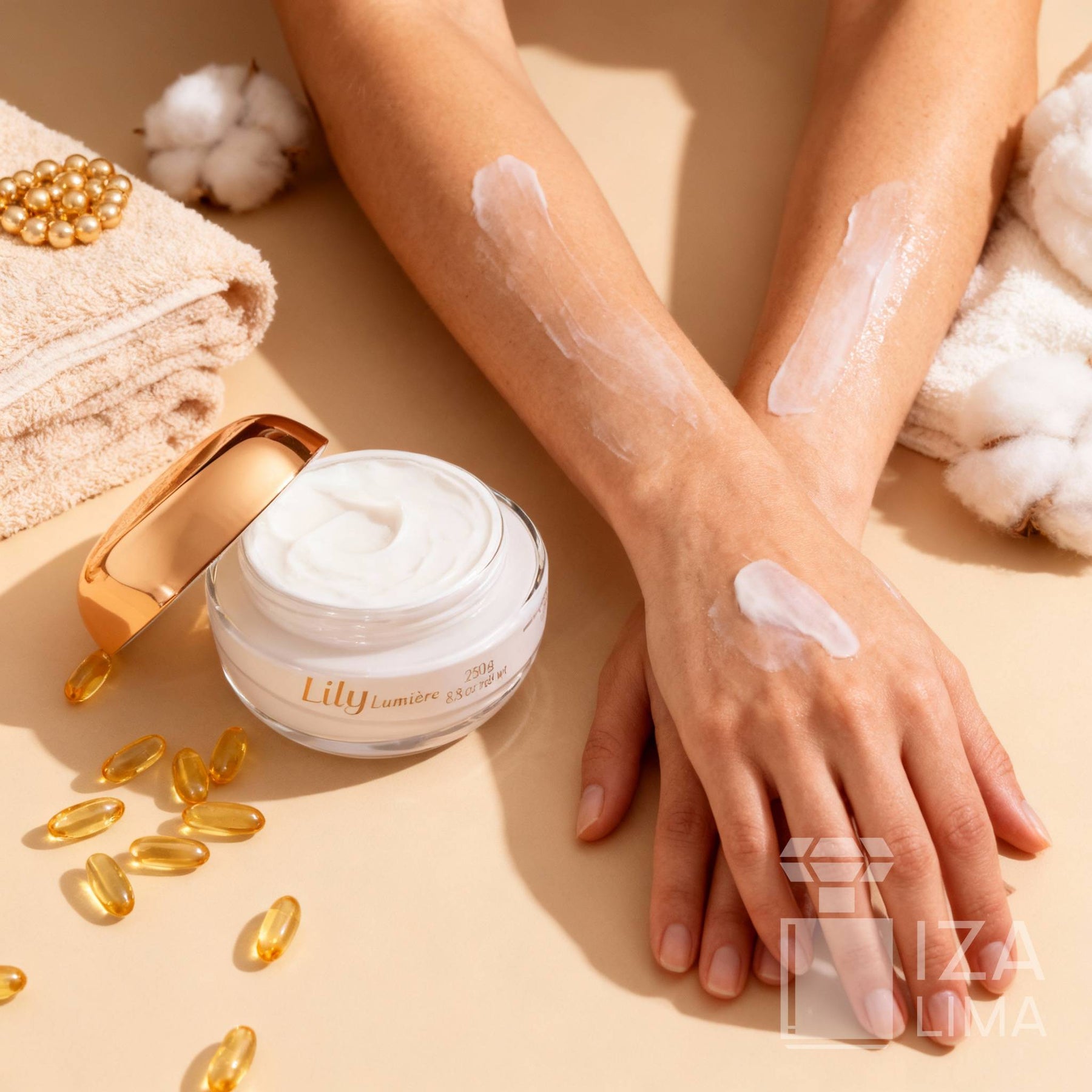 Lily Lumière Crème Satinée Hydratante Déodorante Corps 250g