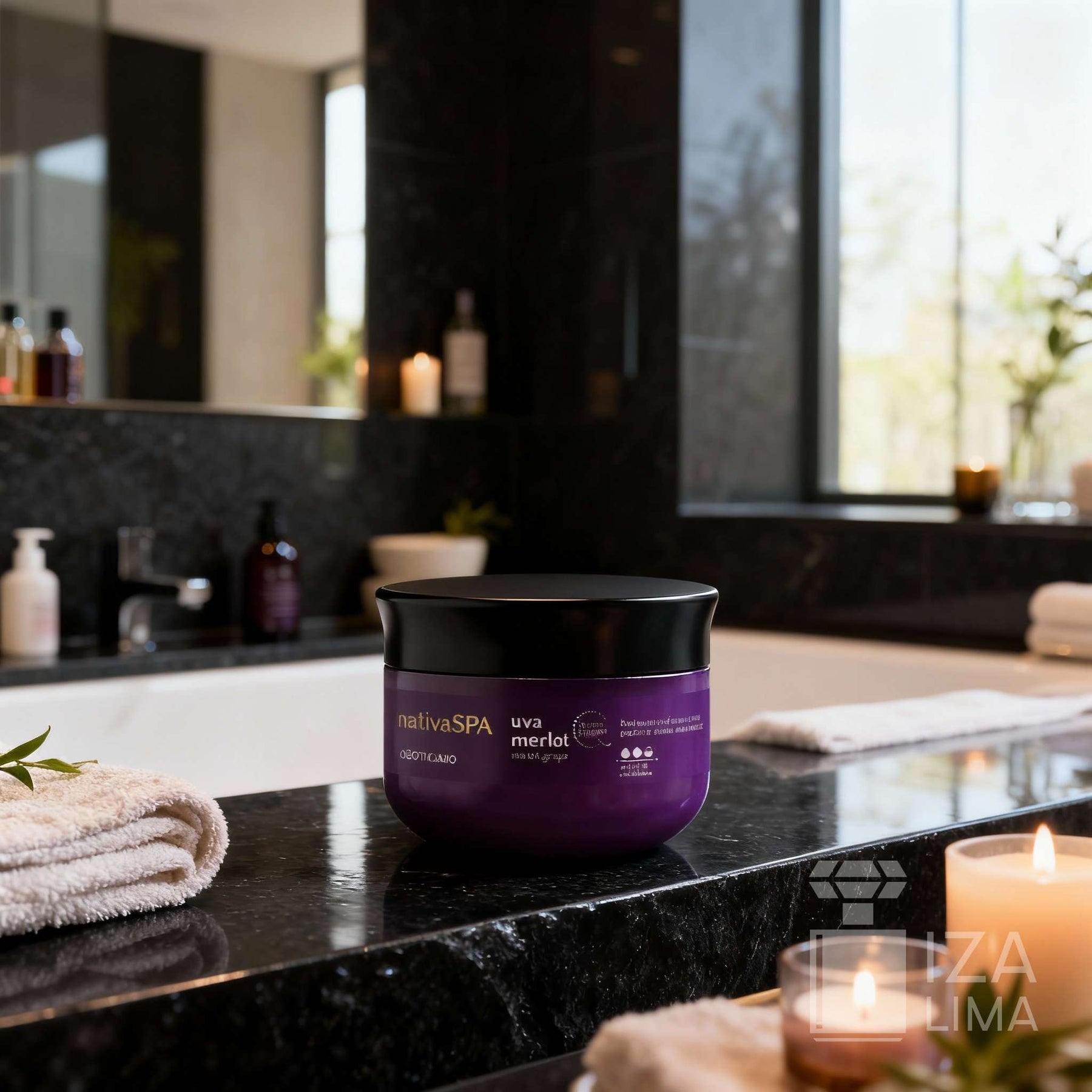 Esfoliante Corporal Nativa Spa Uva Merlot 180g – Exfoliation Douce, Hydratation et Fermeté pour la Peau