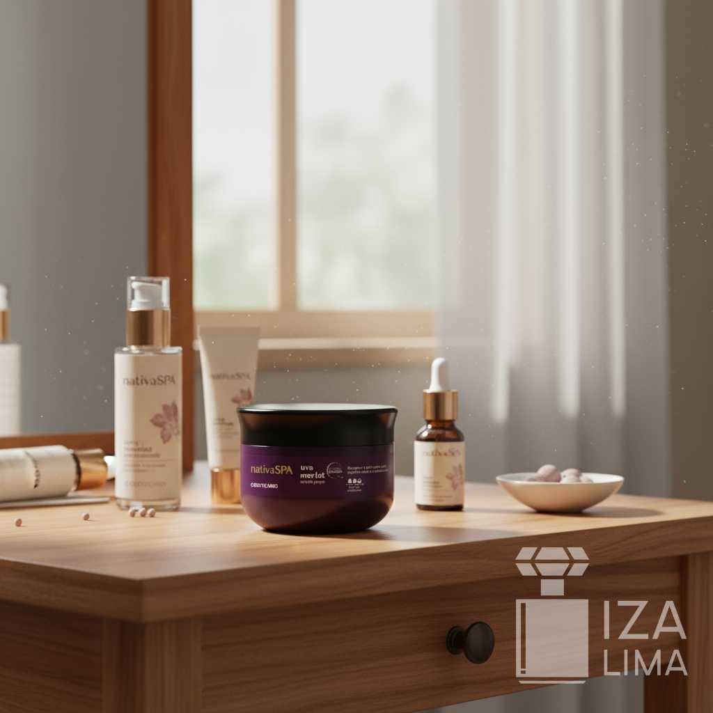 Esfoliante Corporal Nativa Spa Uva Merlot 180g – Exfoliation Douce, Hydratation et Fermeté pour la Peau