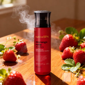 Body Splash Desodorante Colônia Nativa SPA Morango Ruby 200ml