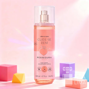 Body Splash Desodorante Colônia Cuide-se Bem Pessegura 200ml