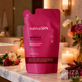 Refil Loção Hidratante Corporal Ameixa, 400ml