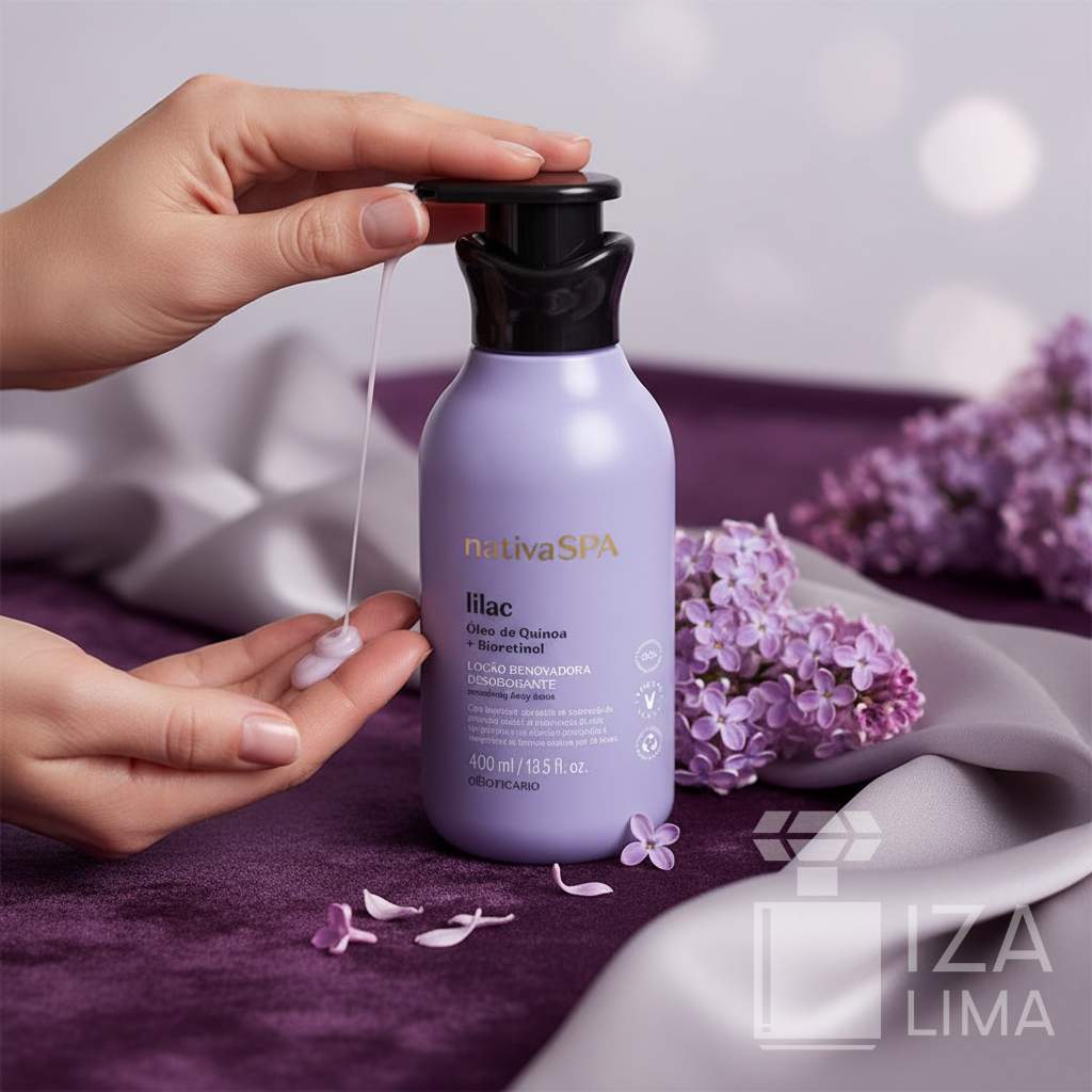 Loção Renovadora Desodorante Hidratante Corporal Nativa SPA Lilac 400ml