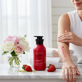 Loção Antioxidante Desodorante Corporal Nativa SPA Morango Ruby 400ml