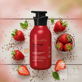 Loção Antioxidante Desodorante Corporal Nativa SPA Morango Ruby 400ml