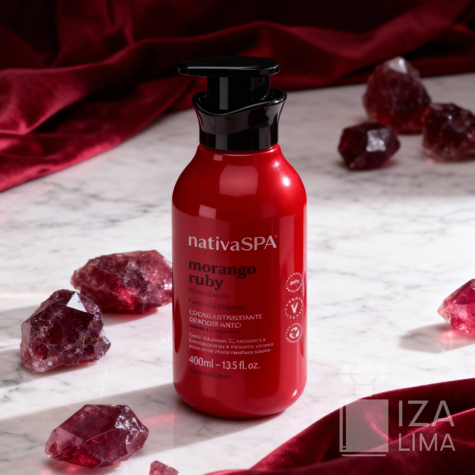 Loção Antioxidante Desodorante Corporal Nativa SPA Morango Ruby 400ml