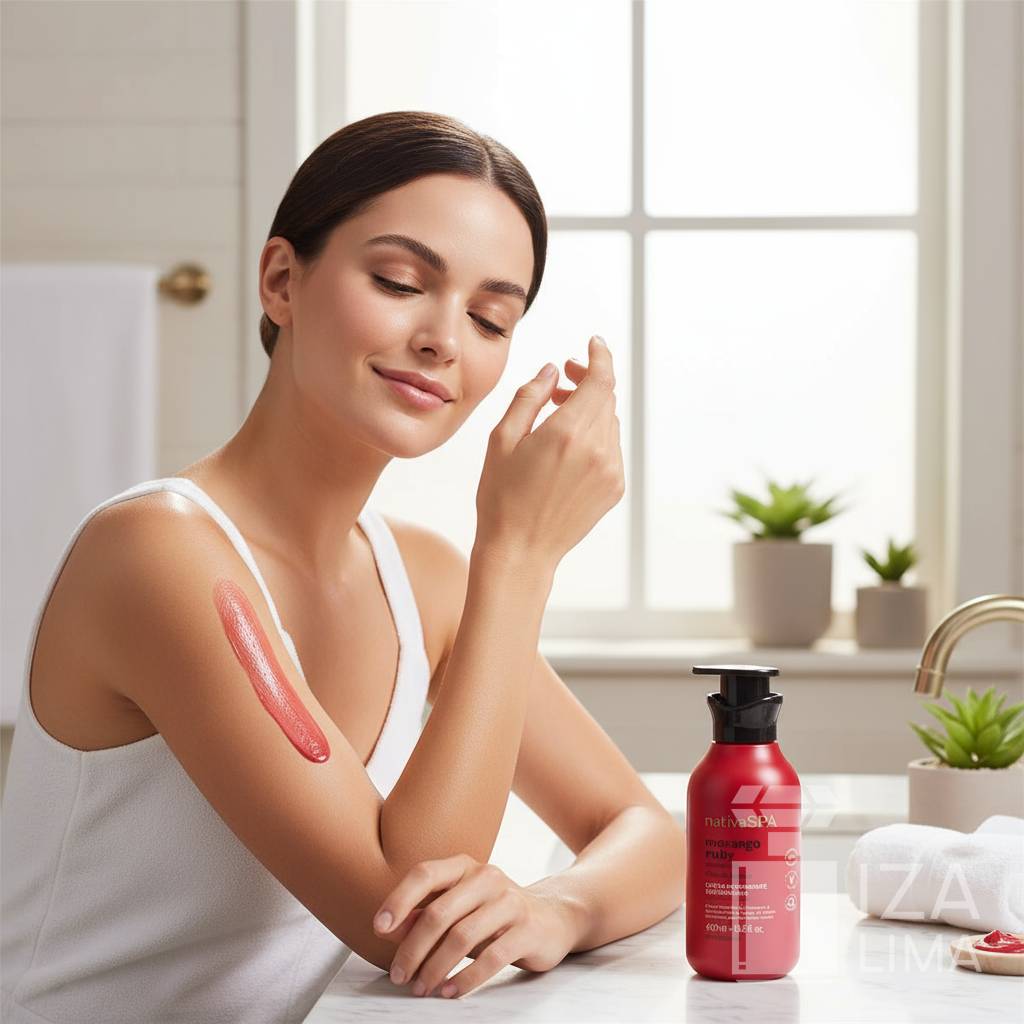Loção Antioxidante Desodorante Corporal Nativa SPA Morango Ruby 400ml