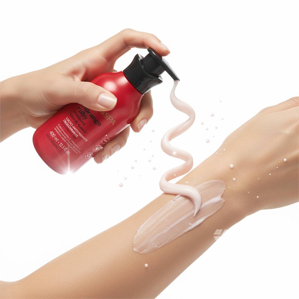 Loção Antioxidante Desodorante Corporal Nativa SPA Morango Ruby 400ml