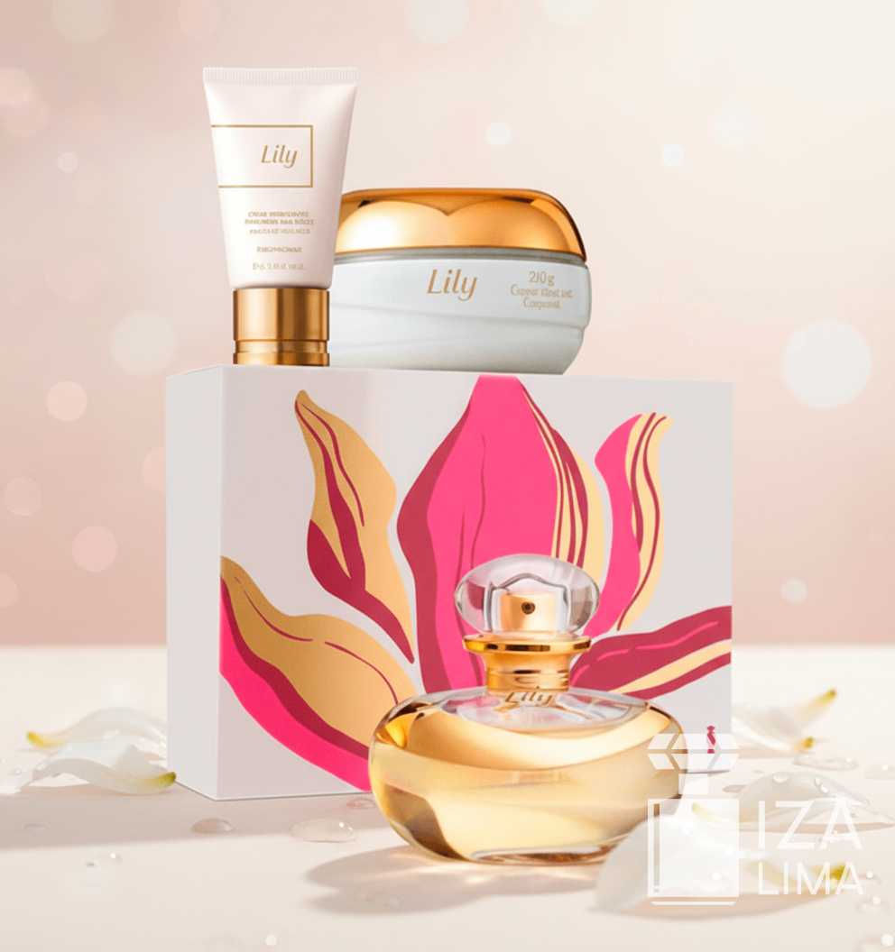 Kit Lily Perfume, Hydratante Corpo et Mãos