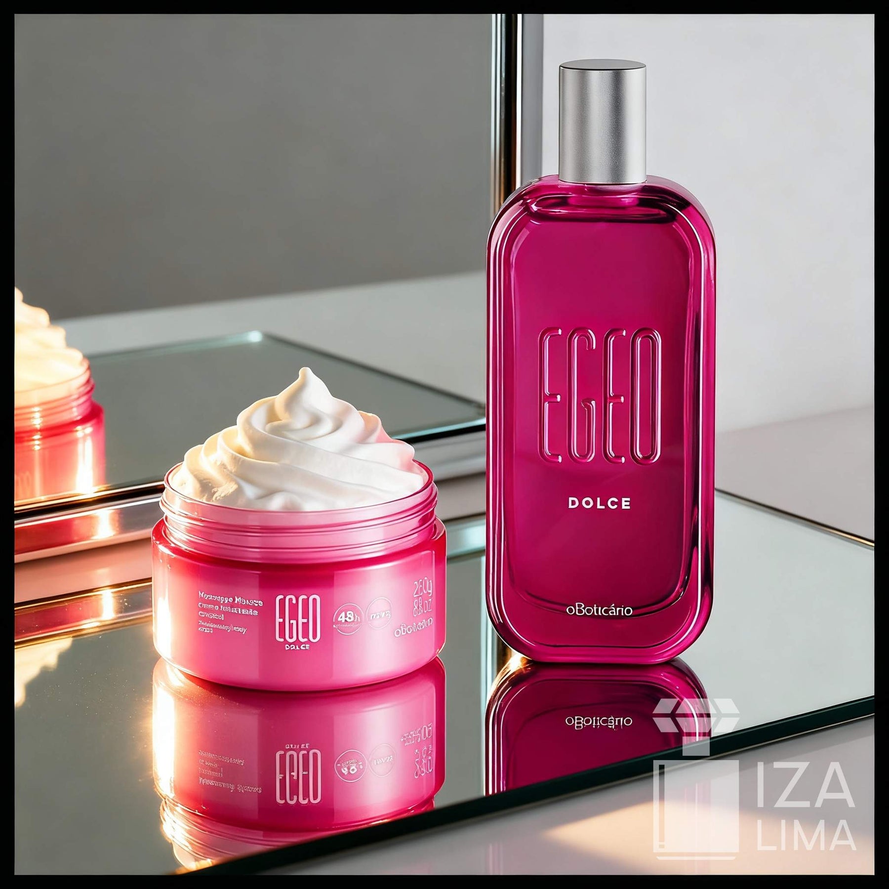Kit Egeo Dolce Oboticario - Egeo Dolce Eau de Toilette 90ml + Egeo Mousse Hidratante Corporal Dolce Merengue 250g
