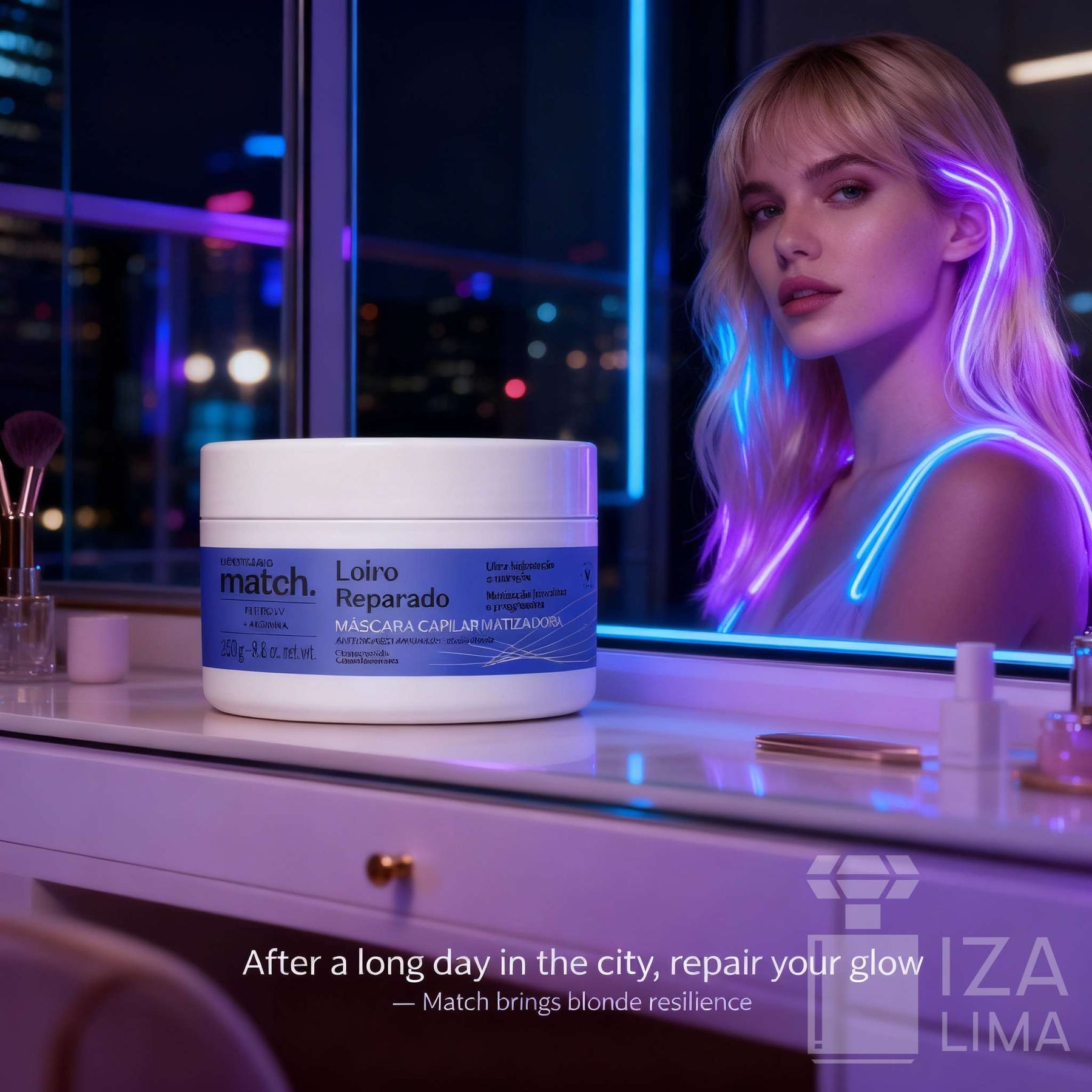 Máscara Capilar Matizadora Match Loiro Reparado 250 g