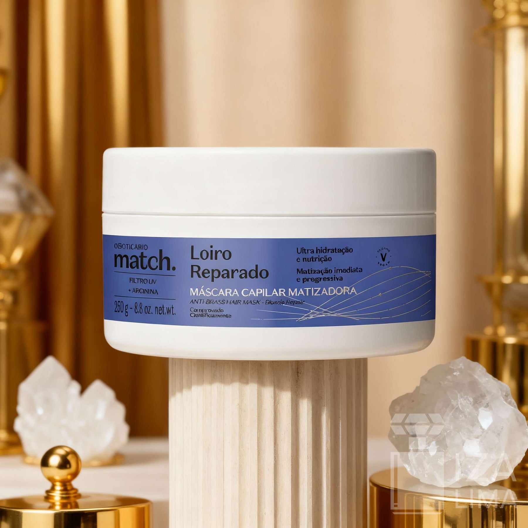 Máscara Capilar Matizadora Match Loiro Reparado 250 g