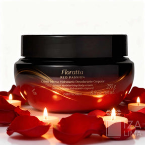 Floratta Red Passion – Crème Intense Hydratante Desodorante Corporal 250g